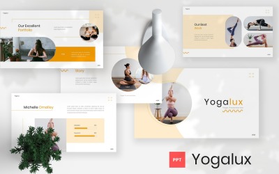 Yogalux - Jóga Powerpoint sablon