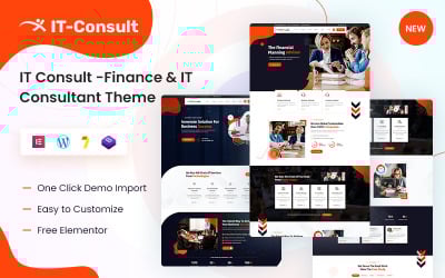 IT-Consult - Tema de WordPress para consultor de TI y finanzas