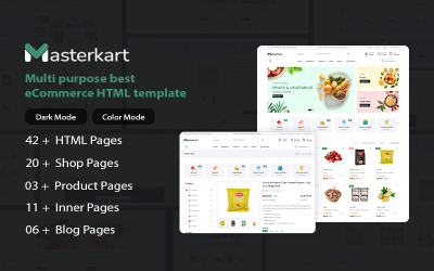 Masterkart – багатоцільовий HTML-шаблон електронної комерції.