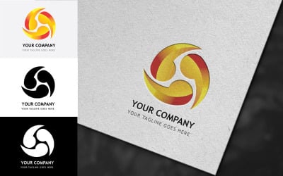 Professioneel komma-logo-ontwerp-merkidentiteit