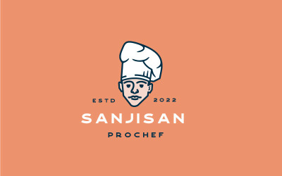 Retro Chef Restaurant Cafe Bar Logo Design Inspiration