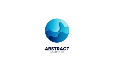 Abstrakcyjne logo płynnego gradientu