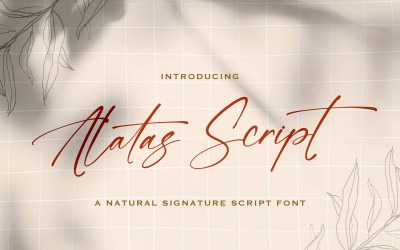 Alatas Script - Handtekening Script-lettertype