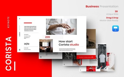 Corista – Business Keynote sablon
