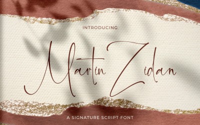 Martin Zidan - Fuente de escritura de la firma