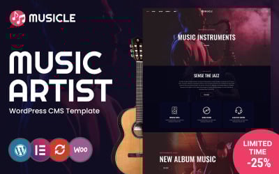Musicle Music WordPress-thema