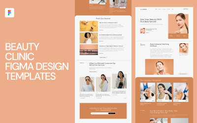 Ontwerpsjabloon voor schoonheidskliniek Figma