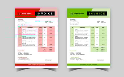 Professional Invoice Template Design 06