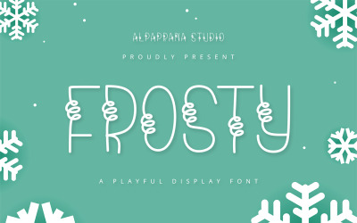 Frosty - Lekfullt displayteckensnitt
