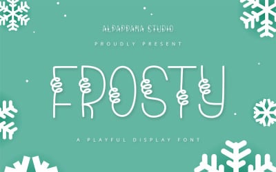Frosty - Speels lettertype