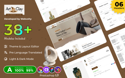 Artcly Art Ceramic Interior Home Decor Super Prestashop 1.7 Store