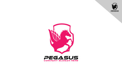Diseño mínimo del logotipo de Pegasus