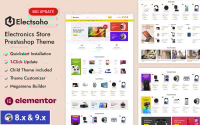 Electsoho - Mega Electronics Digital Market PrestaShop Theme