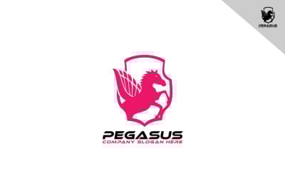 Minimal Pegasus Logo Tasarımı