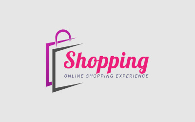 Modèle de conceptions de logo de boutique simple. Shopping Logo Vector Icon Illustration Design