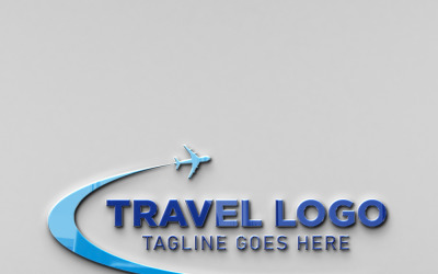 Modelo de Logotipo de Empresa de Viagens Profissional