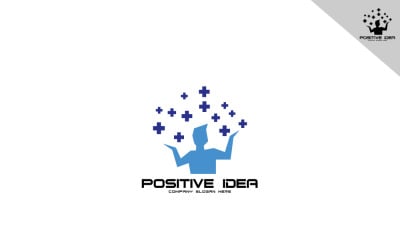Modern &amp;amp; Minimal Positive Idea Logo Template