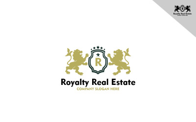 Royalty onroerend goed logo sjabloon