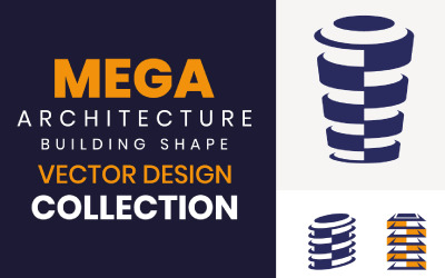 arquitectura edificios formas diseño vector colección
