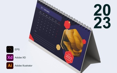 Calendrier 2023 Modèle 7 - Lundi
