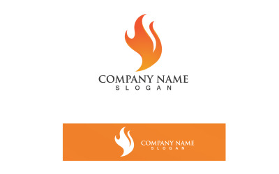 Fire Logo šablona Flame Icon Vector V38