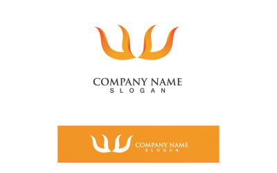 Fire Logo Template  Flame Icon Vector  V14