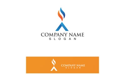 Fire Logo Template  Flame Icon Vector  V17