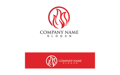 Fire Logo Template  Flame Icon Vector  V29
