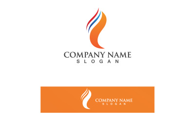 Fire Logo Template  Flame Icon Vector  V37