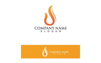 Fire Logo Template  Flame Icon Vector  V7