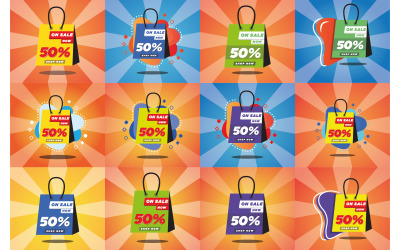 Mega sale social media post ontwerpsjablooncollecties