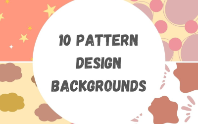 10 mönster design bakgrunder