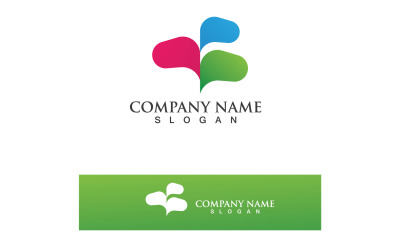 Bubble Chat Social Template 4