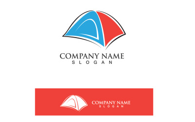 Feu de camp Logo Badge Vector Graphic V2