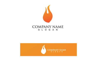 Fire Logo Template  Flame Icon Vector  V25
