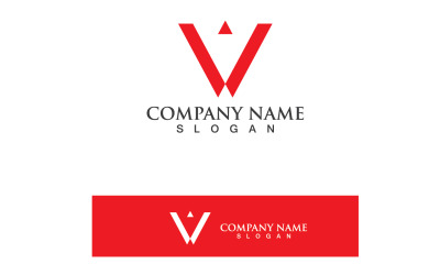 V Logo Plantilla Vector Icono Ilustración V12