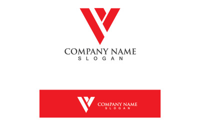 V-logo sjabloon vector pictogram illustratie V9
