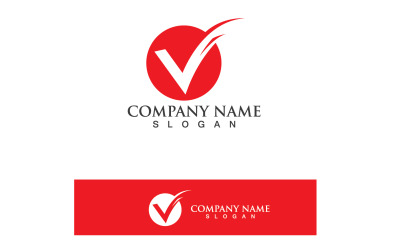 V Logo Template Vector Icon Illustration V3