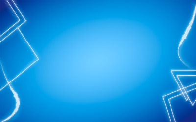 Blue Abstract With Glowing White Geometric Shapes Background Design