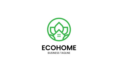Eco Home House Logotypdesignmall