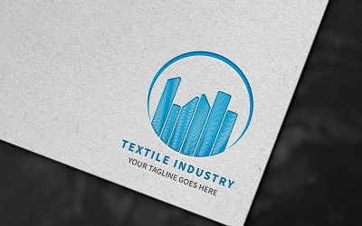 Design de logotipo de empresa profissional da indústria têxtil - identidade da marca