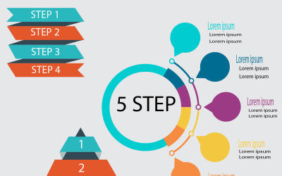 Tři moderní infographic prvky šablona pro kroky a další