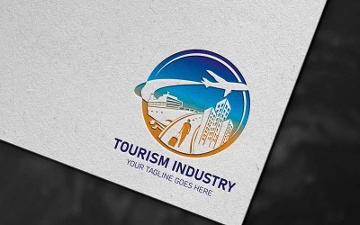 Turismindustrins logotyp Design-varumärkesidentitet
