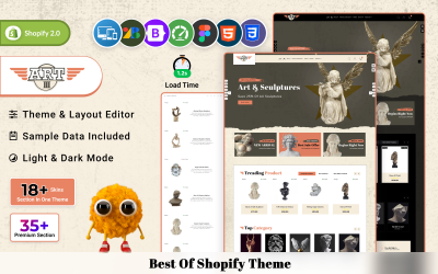 Artiii – адаптивна тема Shopify 2.0 Mega Art