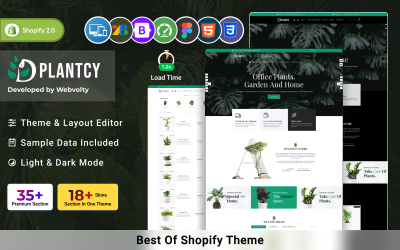 Dplantcy - 超级植物园 Shopify 2.0 主题