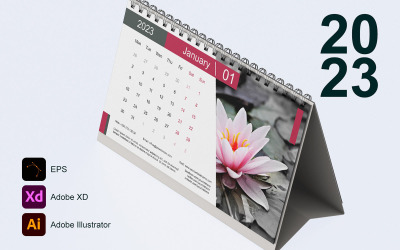 Kalender 2023 Mall 18 - Måndag