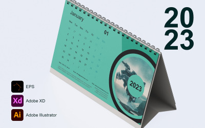 Kalender 2023 Sjabloon 15 - Maandag