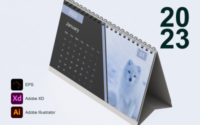 Kalender 2023 Sjabloon 16 - Maandag