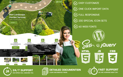 Kert – Táj és kertészet WordPress téma