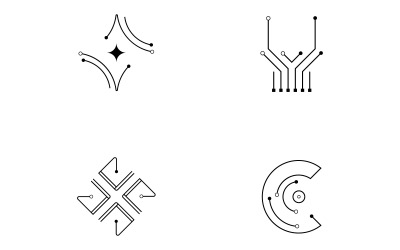 Circuit illustratie ontwerp vector, technologie symbol10